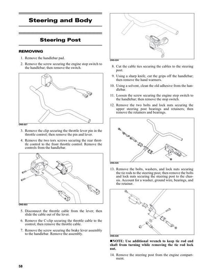 Skidoo MXZ200 Snowmobile Service Manual sample page from the repair manual