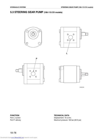 Deutz Agrotron 106 110 115 120 135 150 165 MK3 Tractor Service Manual sample page with service data and tables