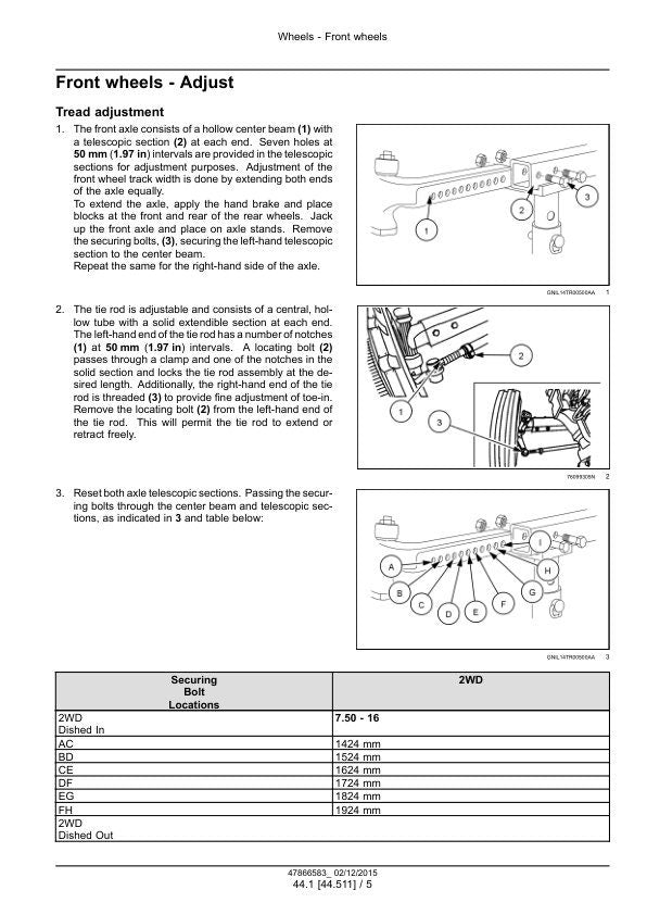 New Holland Workmaster 50 60 70 Tractor Service Manual sample page from the repair manual