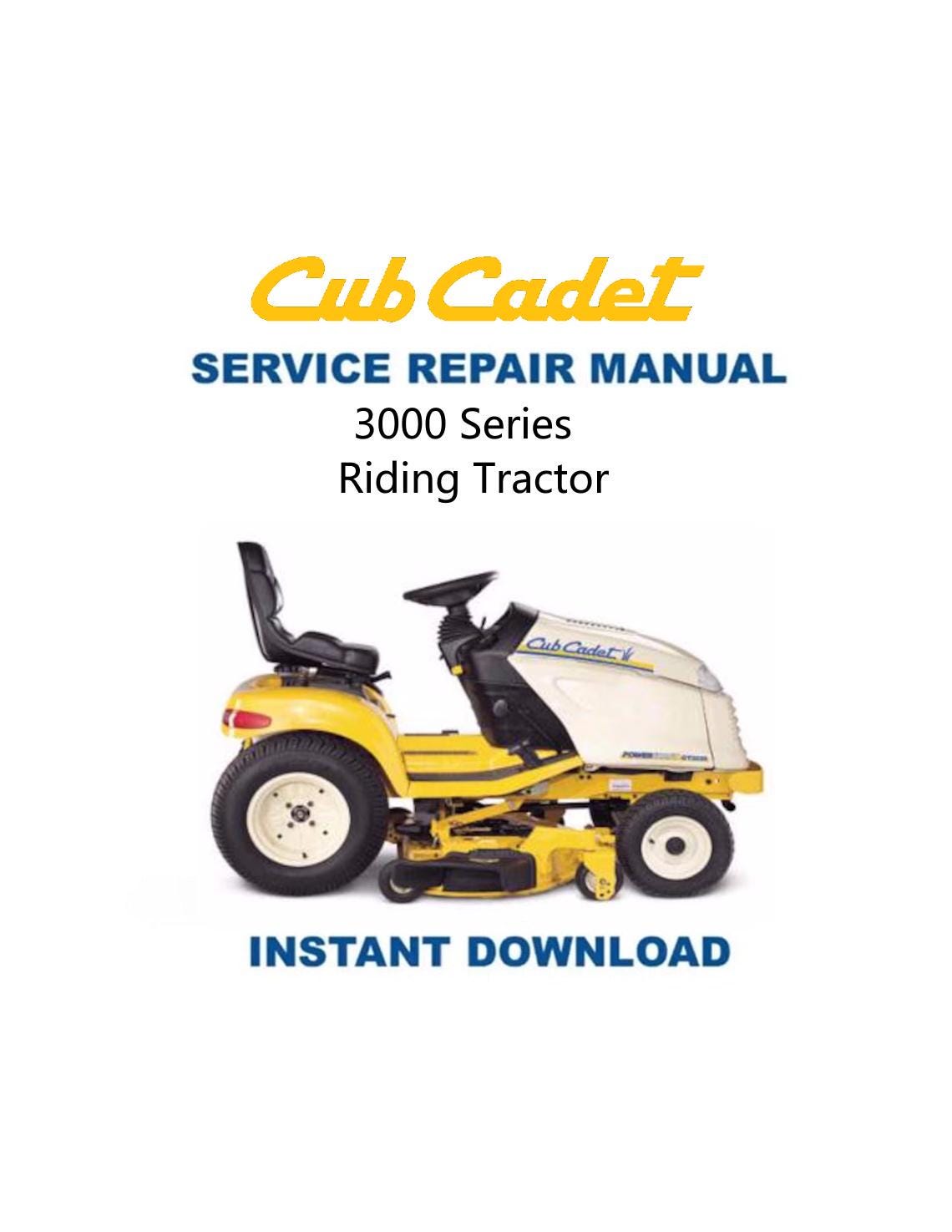 Cub Cadet 3000 Mower Service Manual - Service Manual PDF Instant Download