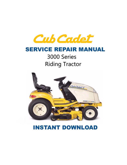 Cub Cadet 3000 Mower Service Manual - Service Manual PDF Instant Download