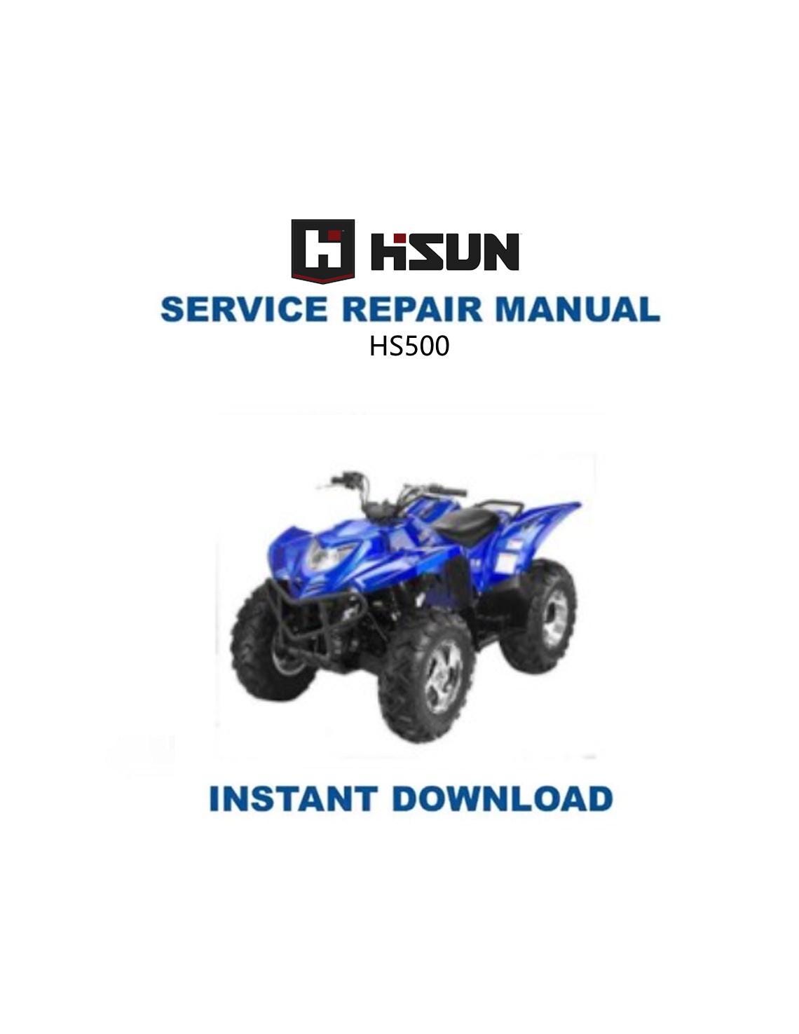 HiSun HS500 ATV Service Manual - Service Manual PDF Instant Download