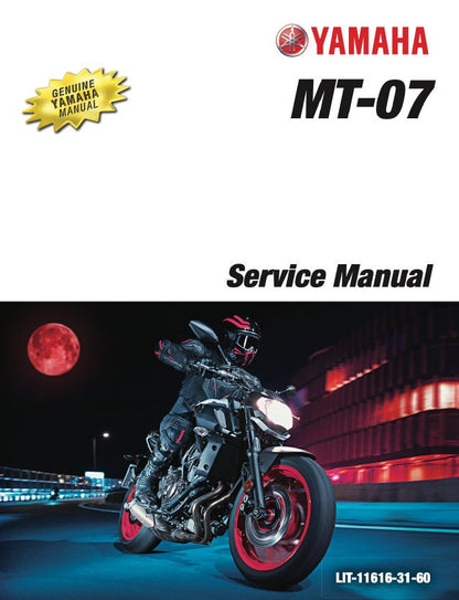 Yamaha MT-07 Motorcycle Service Manual factory service manual title page