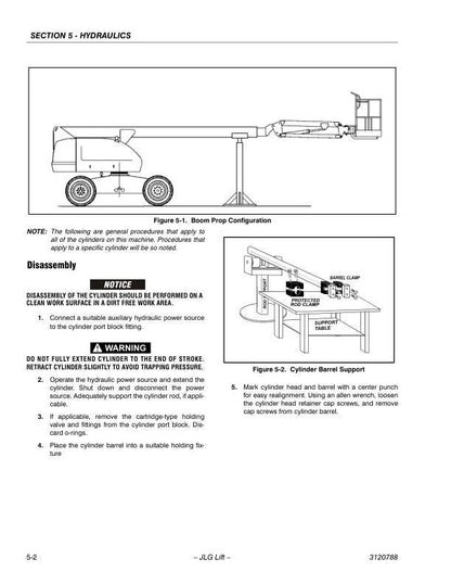 JLG400S 460SJ Telescopic Boom Lift Service Manual sample page from the repair manual