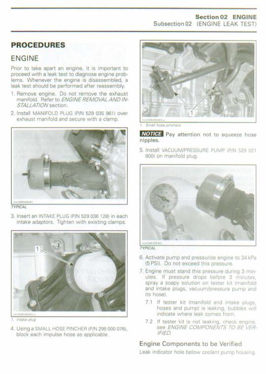 Skidoo REV XP XR Snowmobile Service Manual factory service manual title page