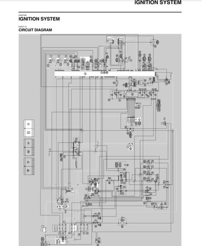 Yamaha MT09 FZ09 Motorcycle Service Manual table of contents