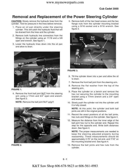 Cub Cadet 3000 Mower Service Manual sample page from service manual