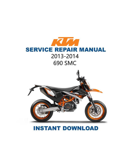 KTM 690 SMC Motorcycle Service Manual 2013-2014 - Service Manual PDF Instant Download