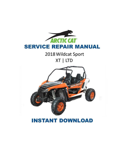 Arctic Cat Wildcat Sport 700 UTV Service Manual 2018 - Service Manual PDF Instant Download