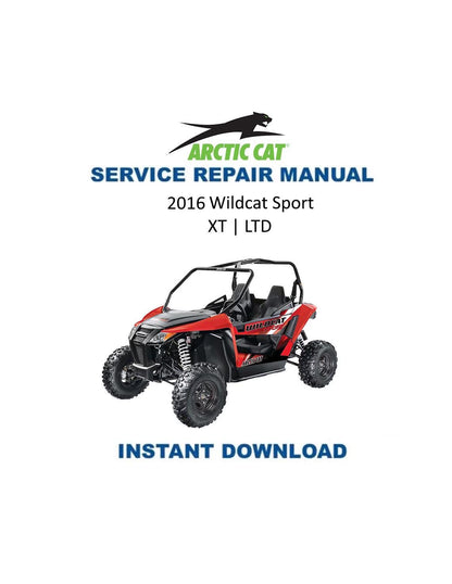 Arctic Cat Wildcat Sport 700 UTV Service Manual 2016 - Service Manual PDF Instant Download