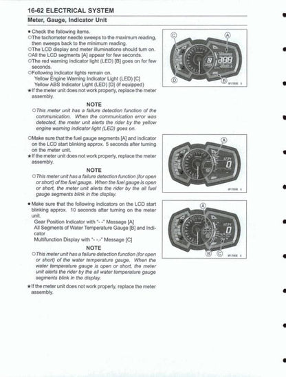 Kawasaki Ninja EX 400 GJ Motorcycle Service Manual sample page from the repair manual
