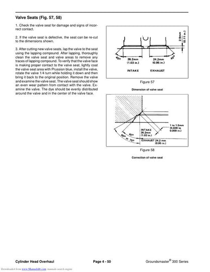 Toro Groundsmaster 322 325 345 Mower Service Manual sample page from service manual