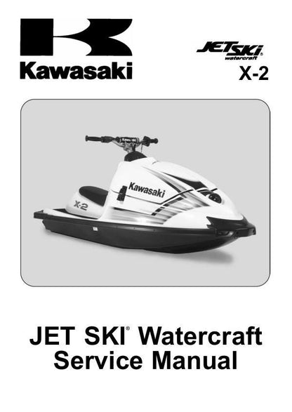 Kawasaki JetSki X2 Service Manual factory service manual title page
