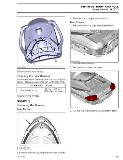 Seadoo GTI GTR Wake 170 Fish Pro Service Manual sample page showing schematics and diagrams