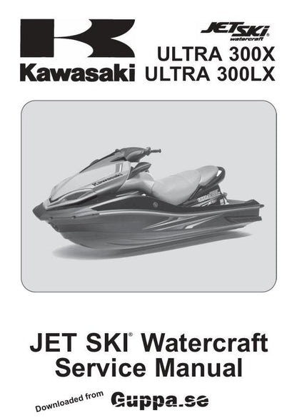 Kawasaki JetSki Ultra 300X 300LX Service Manual factory service manual title page