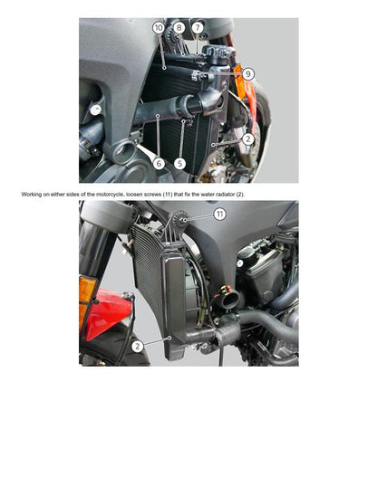 Ducati Monster 937 Plus Motorcycle Service Manual sample page from the repair manual