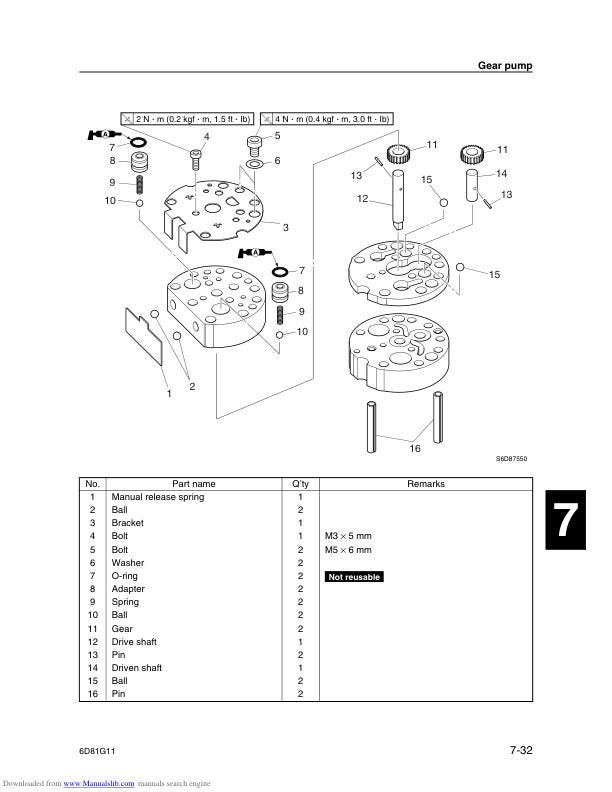 Yamaha F90D Outboard Service Manual sample page showing schematics and diagrams