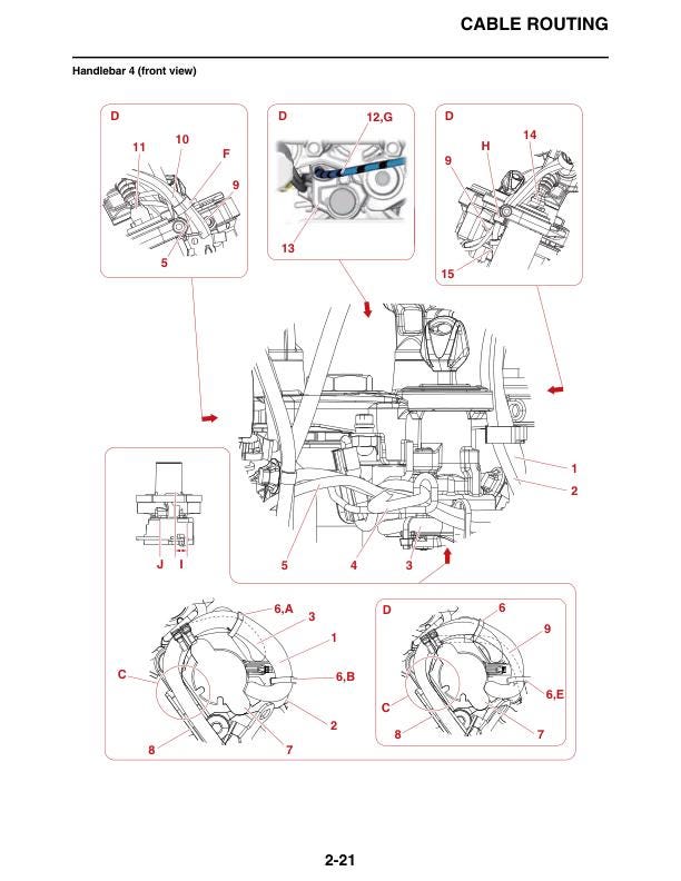 Yamaha MT10 MT10SP Motorcycle Service Manual table of contents