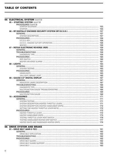 Skidoo Summit Freeride 600 850 900 Snowmobile Service Manual sample page showing repair procedures