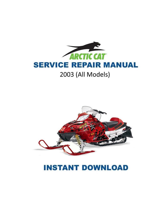 Arctic Cat Firecat F5 F7 ZL ZR Pantera Snowmobile Service Manual 2003-2006 - Service Manual PDF Instant Download