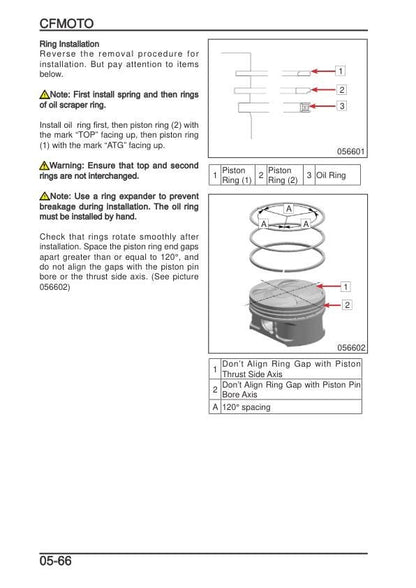 CFMOTO CFORCE 1000 ATV Service Manual sample page with technical illustrations