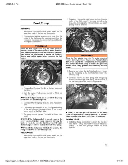 Arctic Cat Blast ZR LT M XR 4000 Snowmobile Service Manual sample page from the repair manual