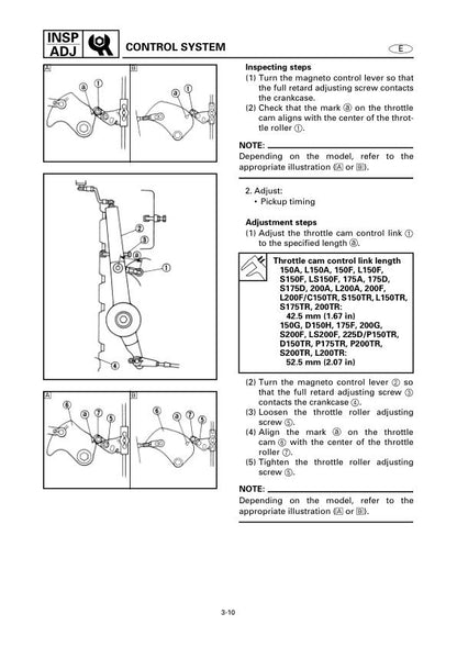 Yamaha F150 F175 F200 F225 Outboard Service Manual sample page from service manual