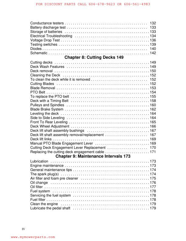Troy-Bilt 700 Series Yard Machines Tractor Service Manual sample page showing repair procedures