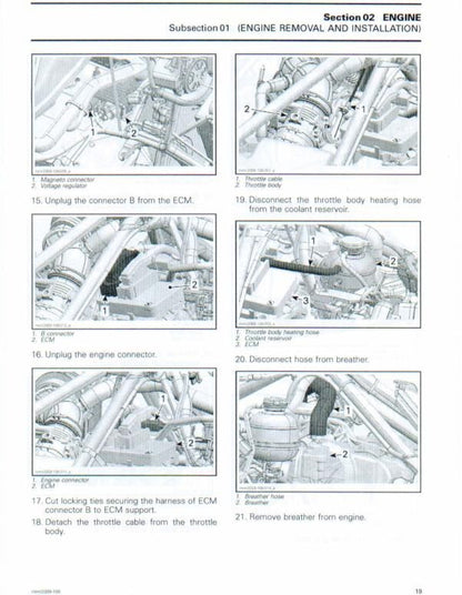 Skidoo REV 1200 GTX GSX MXZ Snowmobile Service Manual factory service manual title page