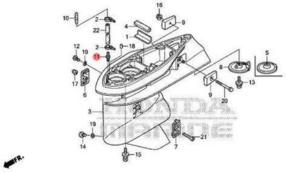 Honda BF2A Outboard Service Manual sample page from service manual