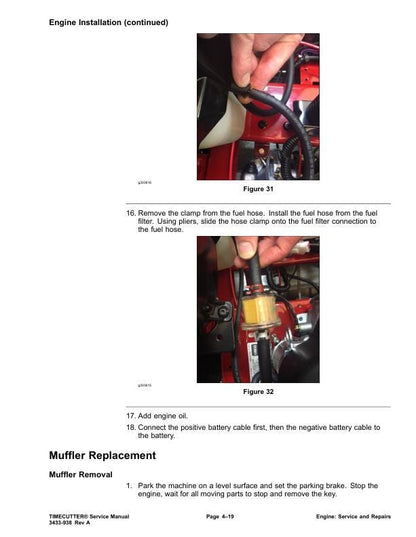 Toro Timecutter 74685 74687 74690 74694 Mower Service Manual sample page from service manual