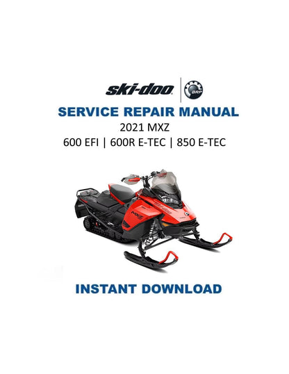 Skidoo MXZ 600 850 Snowmobile Service Manual 2021-2024 - Service Manual PDF Instant Download