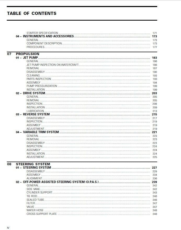 Sea-Doo GTX RXP RXT WAKE Service Manual sample page with technical illustrations