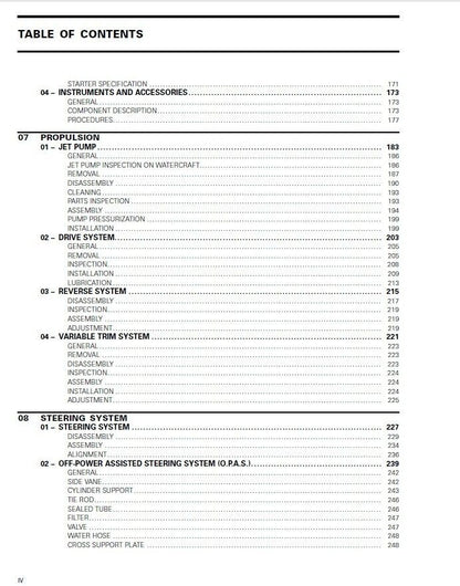 Sea-Doo GTX RXP RXT WAKE Service Manual sample page with technical illustrations