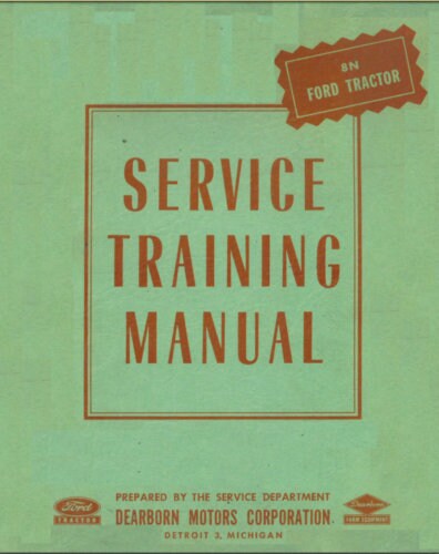 Ford 2N 8N 9N Tractor Service Manual sample page showing repair procedures