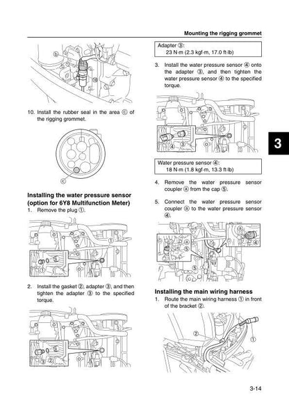 Yamaha F150B FL150B Outboard Service Manual sample page from service manual