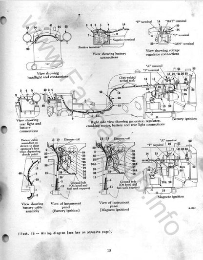 Farmall Cub Tractor Service Manual sample page showing repair procedures