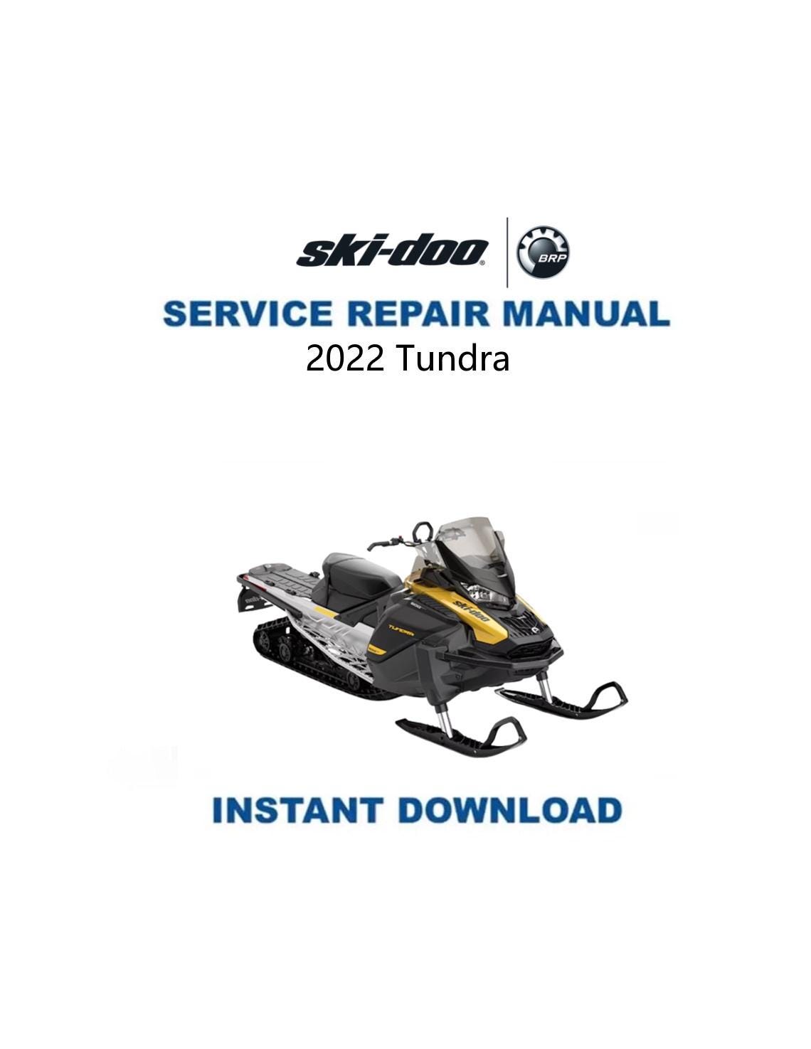 Skidoo Tundra 600 900 Snowmobile Service Manual 2022-2025 - Service Manual PDF Instant Download