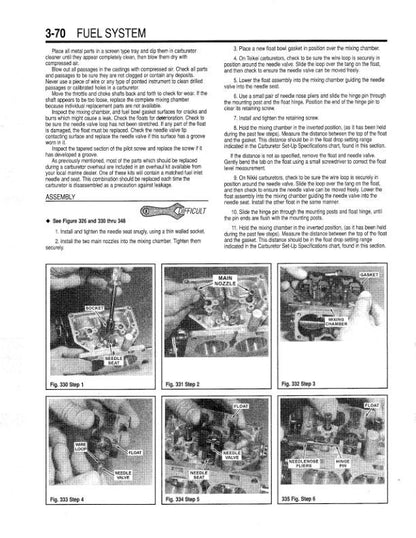 Yamaha 2-250 HP Outboard Service Manual sample page showing schematics and diagrams