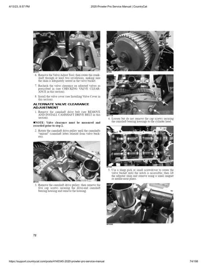 Arctic Cat Prowler Pro UTV Service Manual sample page with technical illustrations