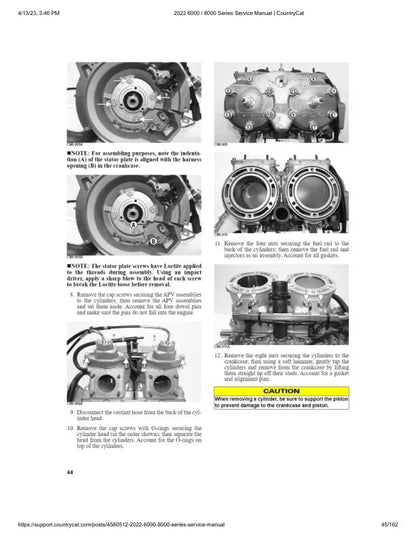 Arctic Cat Riot Norseman ZR Alpha One 6000 8000 Snowmobile Service sample page with diagrams and specifications