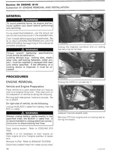 Skidoo Expedition Freestyle Tundra Legend Snowmobile Service Manual sample page from service manual