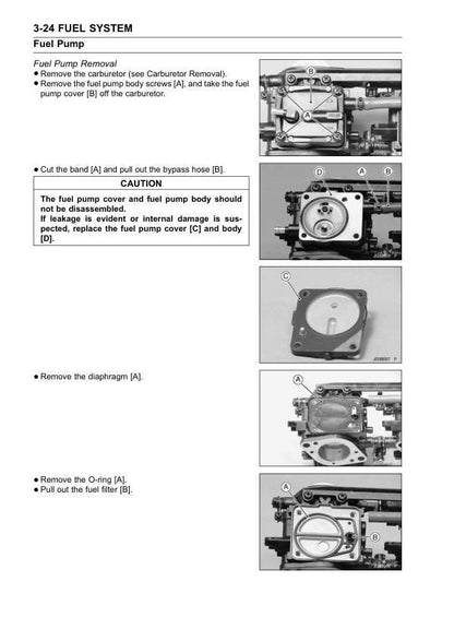 Kawasaki JetSki X2 Service Manual sample page with technical illustrations