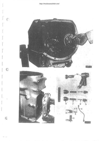 Massey Ferguson 50b Tractor Service Manual sample page showing repair procedures