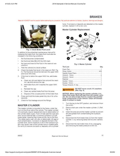 Textron (Arctic Cat) Stampede XTR UTV Service Manual sample page with technical illustrations