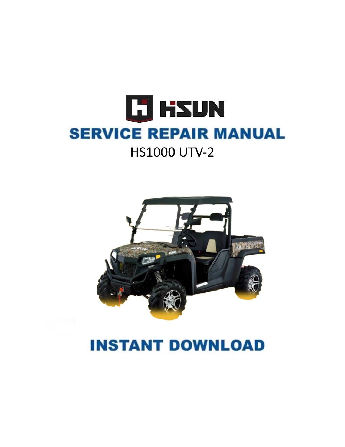 HiSun HS1000 UTV2 Service Manual - Service Manual PDF Instant Download