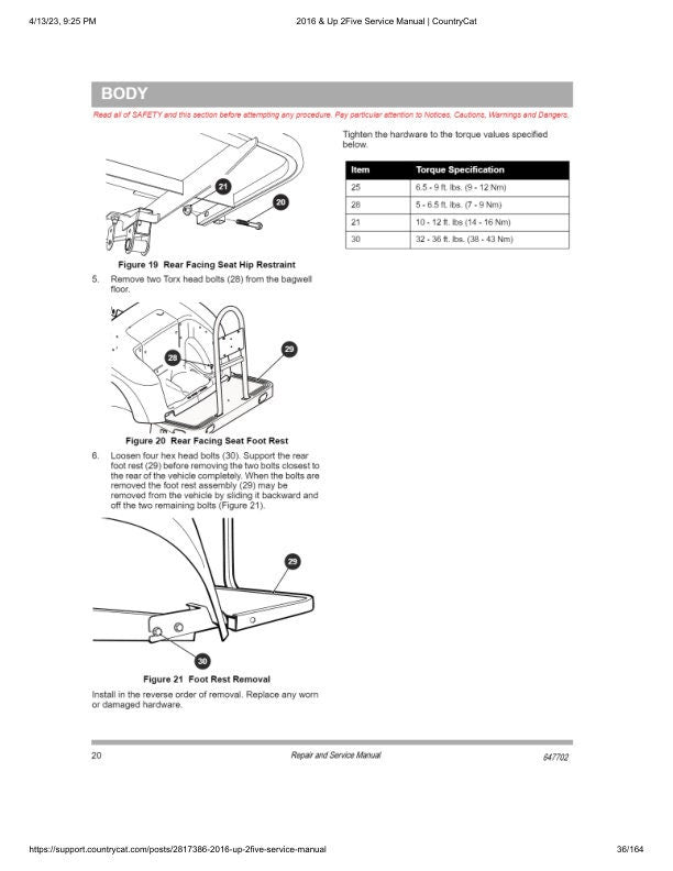 EZGO 2Five Golf Cart Service Manual sample page from service manual