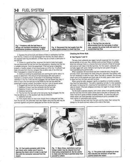 Yamaha 2 - 250 HP Outboard Service Manual sample page showing repair procedures
