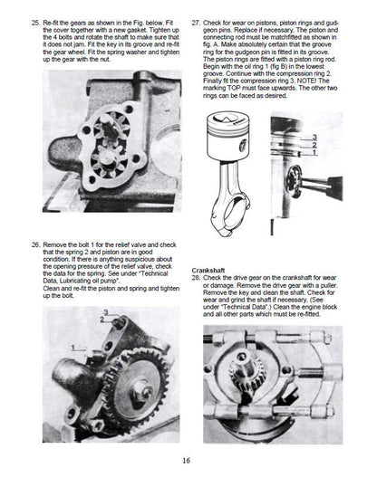 Volvo Penta MD 1B 2B 3B 5A 6A 7A 21A Service Manual sample page showing schematics and diagrams