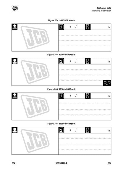 JCB JS300 JS330 JS370 Tracked Excavator Service Manual sample page showing repair procedures